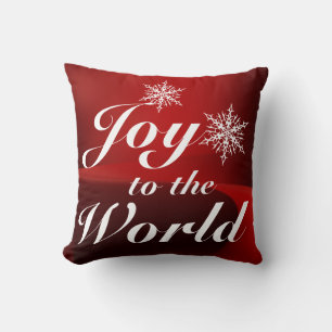 Freude an der Welt Red Christmas Pillow Kissen