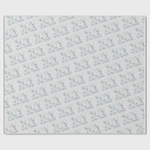 Freude an der Welt - Typografisches Wintergrün Geschenkpapier (Flach)