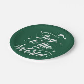 Freude an der Welt Weihnachten Pappteller (Schrägansicht)