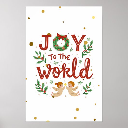 Freude an der Welt Weihnachts-Poster Wall Art Poster (Vorne)