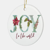 Freude an der Welt Weihnachtsbaumschmuck Keramik Ornament (Links)