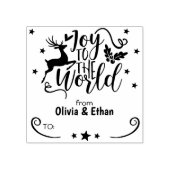 Freude an der Welt, Weihnachtsfeiertag Gummistempel (Prägung)