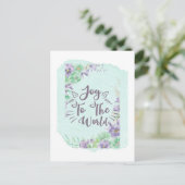 Freude an der Weltpostkarte Feiertagspostkarte (Stehend Vorderseite)