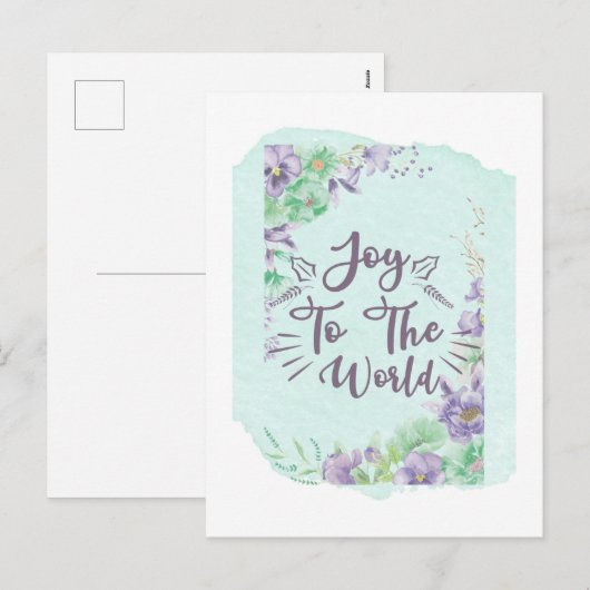 Freude an der Weltpostkarte Feiertagspostkarte (Vorne/Hinten)