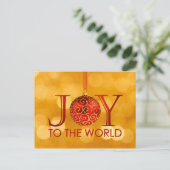 Freude an der Weltpostkarte Feiertagspostkarte (Stehend Vorderseite)