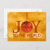 Freude an der Weltpostkarte Feiertagspostkarte (Vorne/Hinten)