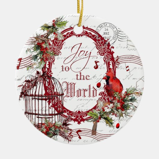 Freude an der Weltverzierung der Keramik Keramik Ornament (Vorne)