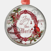 Freude an der Weltverzierung Ornament Aus Metall (Vorne)