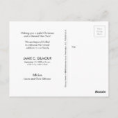 Freude an der weltweiten Weihnachtsgeburtserklärun Postkarte (Rückseite)