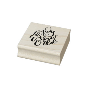 Freude an der World Rubber Briefmarke Gummistempel
