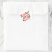 Freude an Glad-1 Runder Aufkleber (Tasche)