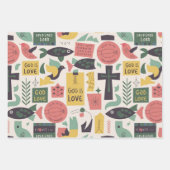 Freude an Gottes Liebe: Taube der Gnade Geschenkpapier Set (Vorderseite 2)