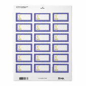 Freude an lebenden Gänseblümchen-Adressen-Etikette Adressaufkleber (Vorne)