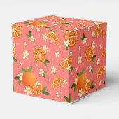 Freude an Orangen und Orangenblüten Geschenkschachtel (Rückseite)