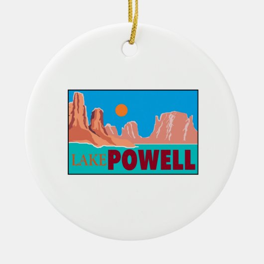 FREUDE AN POWELL KERAMIK ORNAMENT (Vorne)