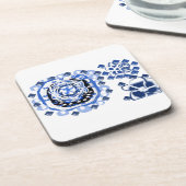 Freude an Schneeflocken Getränkeuntersetzer (Linke Seite)