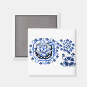 Freude an Schneeflocken Magnet (Vorderseite/Rückseite)