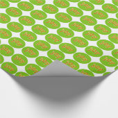 Freude an Weihnachten, Rot und Grün Streifen Geschenkpapier (Ecke)