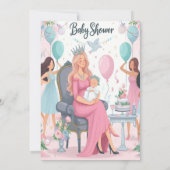 Freude auf dem Weg!Begleiten Sie uns Baby-Duschkab Ankündigung (Rückseite)