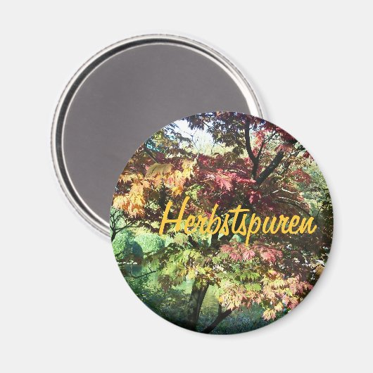Freude auf den Herbst Magnet (Vorderseite/Rückseite)
