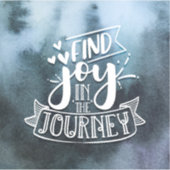 Freude auf der Journey Custom-Cut Vinyl Aufkleber (Vorderseite)