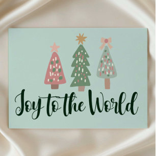Freude auf die Welt Weihnachtskarte Postkarte
