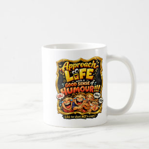 Freude ausstrahlen kaffeetasse