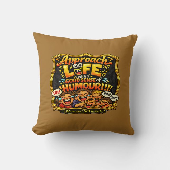 Freude ausstrahlen kissen (Vorderseite)