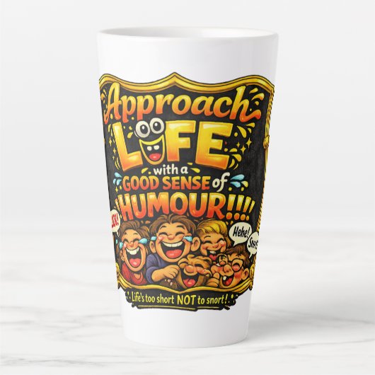 Freude ausstrahlen milchtasse (Vorderseite)