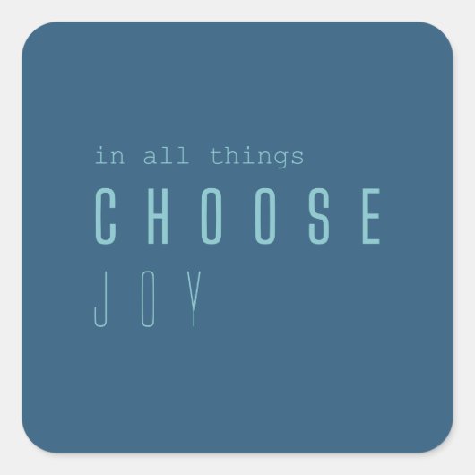 Freude aussuchen. In allem. Aufkleber & Etikette (Vorderseite)