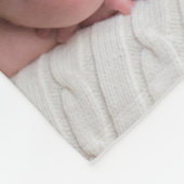 Freude Baby Girl Foto Pink Custom Christmas Fleecedecke (Ecke)