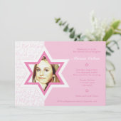 Freude - Bat Mitzvah Einladung (Stehend Vorderseite)