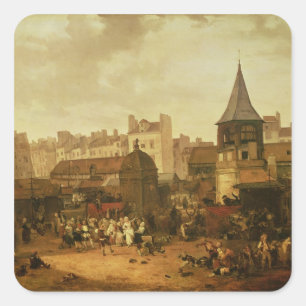 Freude bei Les Halles Quadratischer Aufkleber