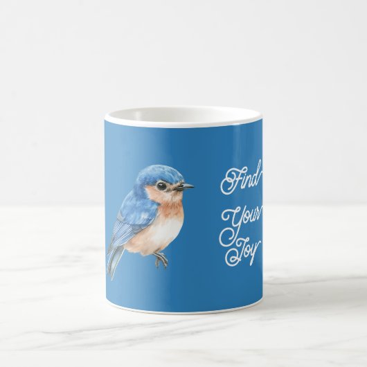Freude Blaue Vogel Kaffeetasse (Mittel)