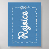 Freude Blue Christmas Poster (Vorne)