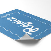 Freude Blue Christmas Poster (Ecke)