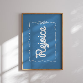 Freude Blue Christmas Poster