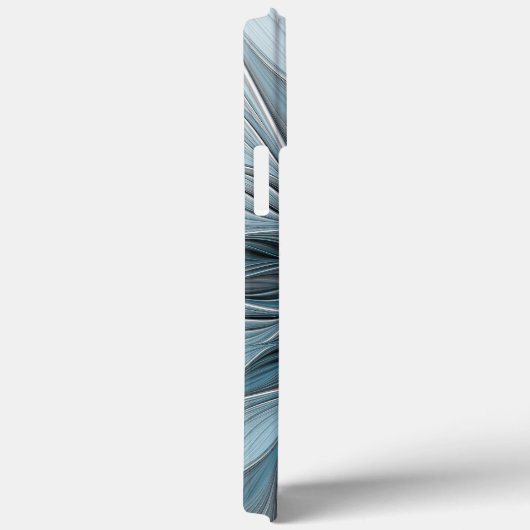 Freude Blume Abstrakt Blue Gray Fraktal Case-Mate iPhone Hülle (Rückseite / Rechts)