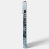 Freude Blume Abstrakt Blue Gray Fraktal Case-Mate iPhone Hülle (Rückseite / Links)