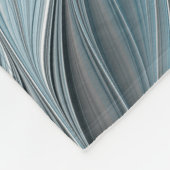 Freude Blume Abstrakt Blue Gray Fraktal Fleecedecke (Ecke)