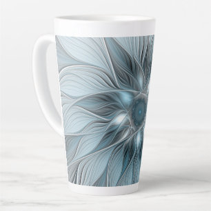 Freude Blume Abstrakt Blue Gray Fraktal Milchtasse