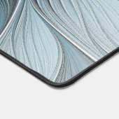 Freude Blume Abstrakt Blue Gray Fraktal Schreibtischunterlage (Ecke)