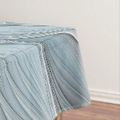 Freude Blume Abstrakt Blue Gray Fraktal Tischdecke (Beispiel)