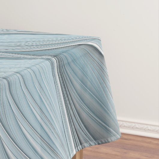 Freude Blume Abstrakt Blue Gray Fraktal Tischdecke (Beispiel)