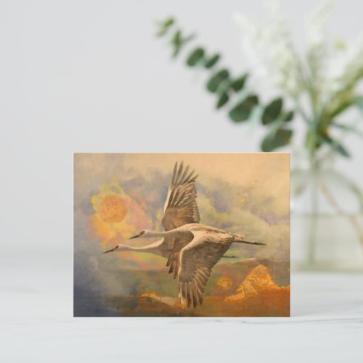 Freude, Botschaft von Apollo Postkarte (Stehend Vorderseite)