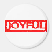 Freude Briefmarke Magnet (Vorne)