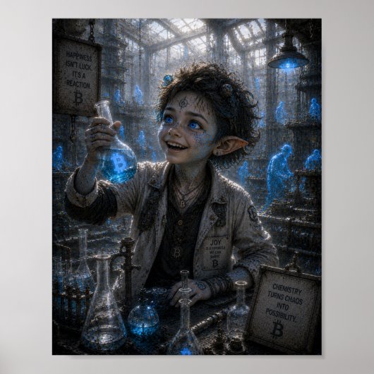 Freude / Chemiker / Montagewerk Poster (Vorne)