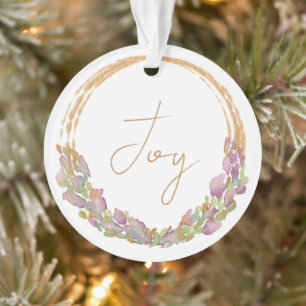 Freude Christliche Bibelvers Wasserfarbe Weihnacht Ornament