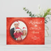 Freude Christus ist Geborenes Christliches Foto (Stehend Vorderseite)