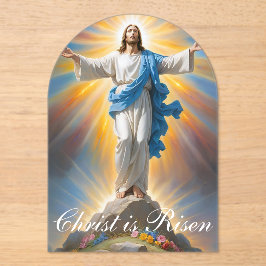 Freude Christus ist Risen Acryleinladungen